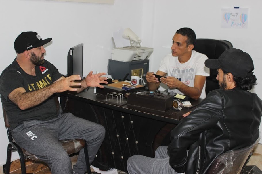 Business strategy meeting with a partner brand